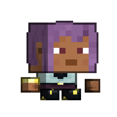 Chibi sprite of Efe jumping